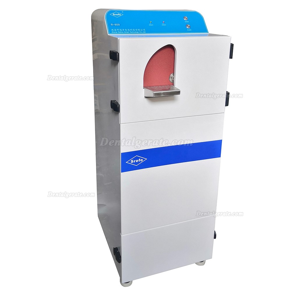 Srefo R-809 Dentallabor Trocken Gipsmodelltrimmer eingebautes Staubabsaugsystem mit hohem Unterdruck